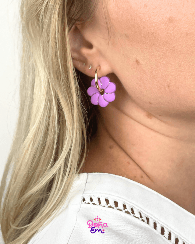 Pampilles "Jenna" - Doux mauve