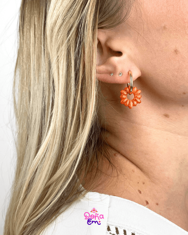 Pampilles "Doña" - Orange flamboyant