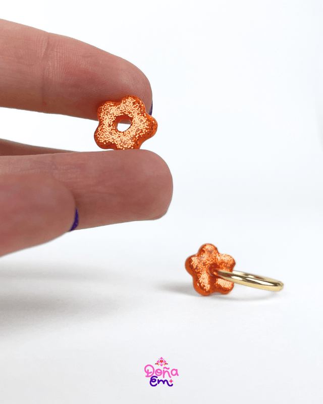 Pampilles "Mini Flor" - Orange flamboyant