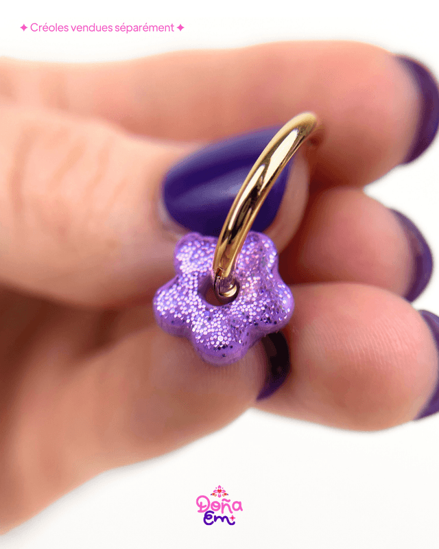 Pampilles "Mini Flor" - Violet audacieux