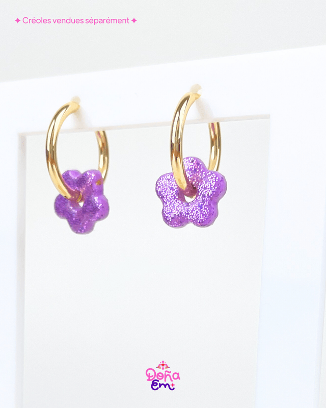 Pampilles "Mini Flor" - Violet audacieux