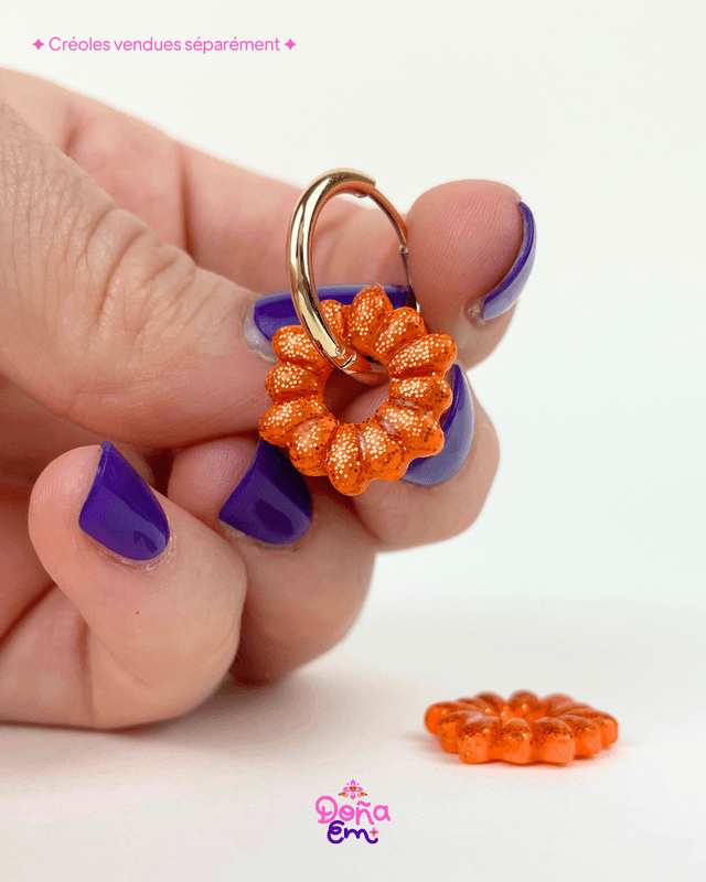 Pampilles "Doña" - Orange flamboyant